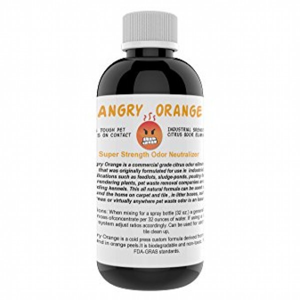 Angry Orange Pet Odor Eliminator 8 oz. bottle Industrial Strength Pet